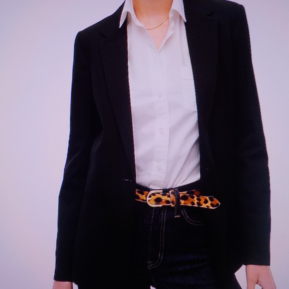 Adolfo Studio Black Wool Blazer